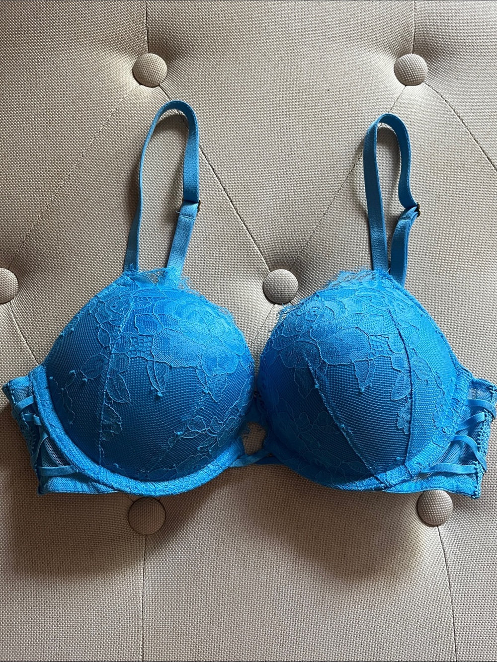 Victoria’s Secret Blue Lace Very Sexy  Push-Up Bra - 32A
